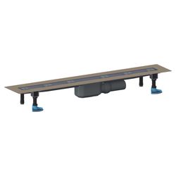 Dallmer CeraLine Plan F Duschrinne 800mm, DN 50, mit Kugelgelenk, PP/Edelstahl, 523044... DALLMER-523044 4001636523044 (Abb. 1)
