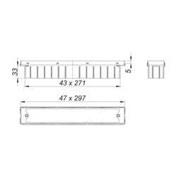 Dallmer CeraFrame Individual Duschrinne 300x50mm, Rotgold matt... DALLMER-537355 4001636537355 (Abb. 1)