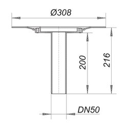 Dallmer Balkonablaufgehäuse 84 FPO-PP DN 50... DALLMER-837127 4001636837127 (Abb. 1)