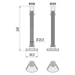 Dallmer Niveauregulierungsset, 521033... DALLMER-521033 4001636521033 (Abb. 1)
