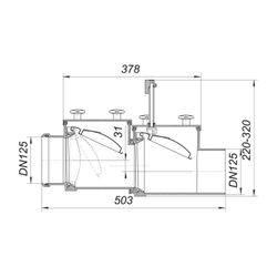 Dallmer Rückstauverschluss Stausafe RS DN 125... DALLMER-661289 4001636661289 (Abb. 1)