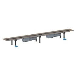 Dallmer CeraLine Plan F Duo Duschrinne 1500mm, DN 50, mit Kugelgelenk, PP/Edelstahl, 52... DALLMER-524522 4001636524522 (Abb. 1)