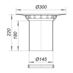 Dallmer Aufstockelement 550 ohne Abdichtungs Set S 15... DALLMER-560018 4001636560018 (Abb. 1)