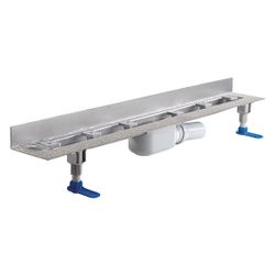 Dallmer CeraLine Plan W Duschrinne 600mm, DN 50, mit Kugelgelenk, PP/Edelstahl, 523129... DALLMER-523129 4001636523129 (Abb. 1)