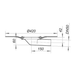 Dallmer Balkonablaufgehäuse 83, DallBit, DN 50, PP, 832023... DALLMER-832023 4001636832023 (Abb. 1)