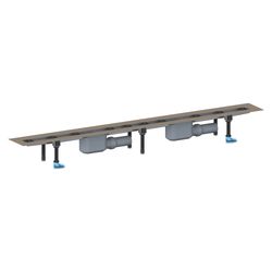 Dallmer CeraLine F Duo Duschrinne 2000mm, DN 50, mit Kugelgelenk, PP/Edelstahl, 524089... DALLMER-524089 4001636524089 (Abb. 1)