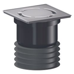 Dallmer Pronto Primus Bodenablauf 120x120mm, DN 100, PP/Edelstahl, 700032... DALLMER-700032 4001636700032 (Abb. 1)