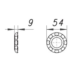 Dallmer Kontermutter 1" für die Modelle HL 400/405/406, Weiß... DALLMER-140159 4001636140159 (Abb. 1)