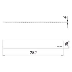 Dallmer CeraWall Select Abdeckung, Edelstahl matt, 535535... DALLMER-535535 4001636535535 (Abb. 1)