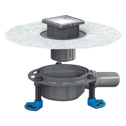 Dallmer DallDrain Individual Bodenablauf 100x100mm, DN 50, ABS/PP/Edelstahl, 517067... DALLMER-517067 4001636517067 (Abb. 1)