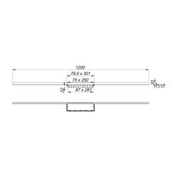 Dallmer CeraWall Connect Duschrinne 800-1500mm, Mattschwarz... DALLMER-527462 4001636527462 (Abb. 1)