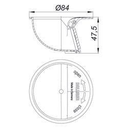 Dallmer DallDrain Geruchsverschluss, Sperrwasserhöhe mechanisch geregelt, PP, 517395... DALLMER-517395 4001636517395 (Abb. 1)