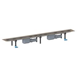 Dallmer CeraLine F Duo Duschrinne 1500mm, DN 50, mit Kugelgelenk, PP/Edelstahl, 524034... DALLMER-524034 4001636524034 (Abb. 1)