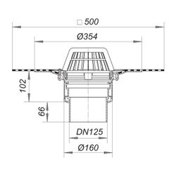 Dallmer Dachablauf 62 DallBit DN 125... DALLMER-622082 4001636622082 (Abb. 1)