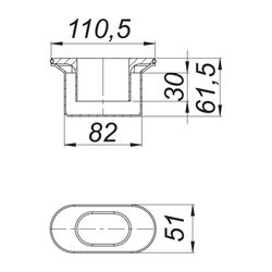 Dallmer Geruchverschluss für Duschrinnen CeraLine Plan... DALLMER-520852 4001636520852 (Abb. 1)