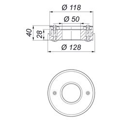 Dallmer Brandschutzelement DN 50, 545008... DALLMER-545008 4001636545008 (Abb. 1)