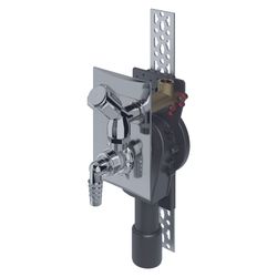 Dallmer Wandeinbau-Waschgeräte-Siphon 406 senkrecht, DN 40/50, PE, 130648... DALLMER-130648 4001636130648 (Abb. 1)