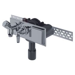 Dallmer Wandeinbau-Waschgeräte-Siphon 406 E, DN 40/50, PE, 130617... DALLMER-130617 4001636130617 (Abb. 1)
