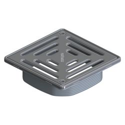 Dallmer DallDrain Select Aufsatz Rost verschraubt 150x150mm, ABS/Edelstahl, 517470... DALLMER-517470 4001636517470 (Abb. 1)