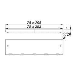 Dallmer CeraWall Individual Connect Abdeckung, Mattschwarz... DALLMER-527585 4001636527585 (Abb. 1)