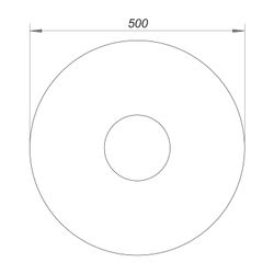 Dallmer Anschluss Manschette S 15 d. 500mm PVC-weich... DALLMER-790118 4001636790118 (Abb. 1)