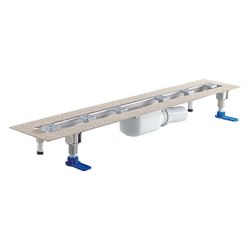 Dallmer CeraLine Plan F Duschrinne 500mm, DN 50, mit Kugelgelenk, PP/Edelstahl, 523013... DALLMER-523013 4001636523013 (Abb. 1)