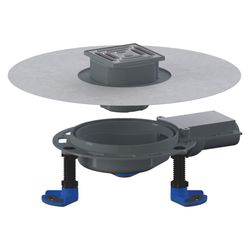 Dallmer DallDrain Pure Plan Bodenablauf 100x100mm, DN 40, mit Kugelgelenk, ABS/PP/Edels... DALLMER-517074 4001636517074 (Abb. 1)
