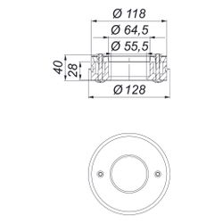 Dallmer Brandschutzelement DN 50.2, 545022... DALLMER-545022 4001636545022 (Abb. 1)