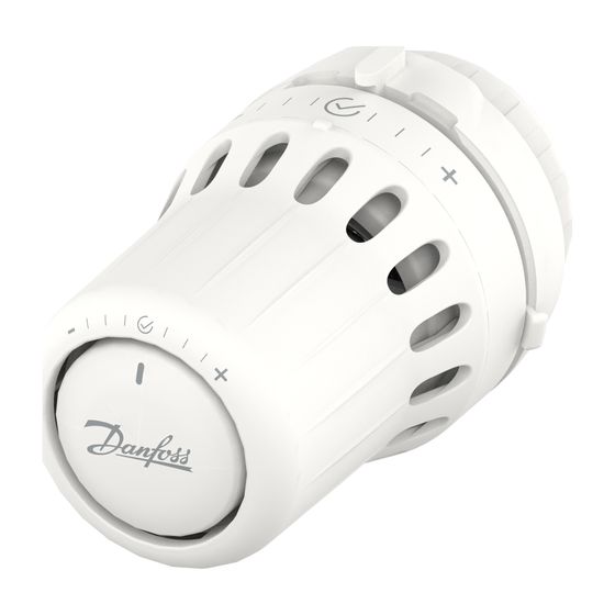 Danfoss React +/-RA Click Thermostatkopf flüssigkeitgefüllt, eingebauter Fühler, Nullabsperrung