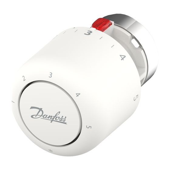 Danfoss Aero RA/V Thermostatkopf gasgefüllt, weiß, mit eingebautem Fühler