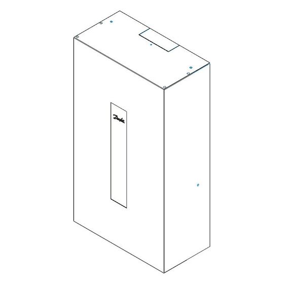 Danfoss Abdeckhaube ohne Tür, 760x455x220mm, Weiß, 145H4927