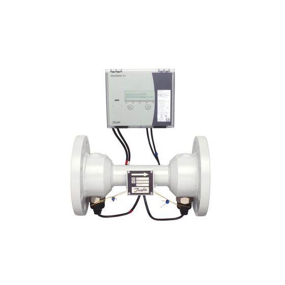 Danfoss Wärmezähler SonoMeter 31 Qp60m3/h,DN100,350mm Fl,PN25,RL,OMS,Batt