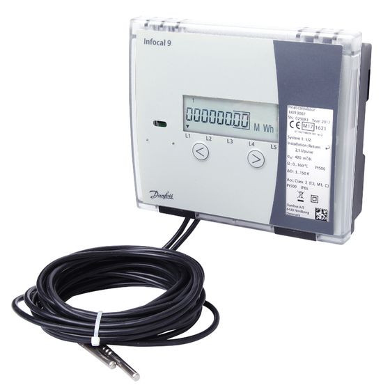Danfoss Energiezähler-Rechenwerk Infocal DN600-1200,qp2150-9000,100L/p,MBus,230V