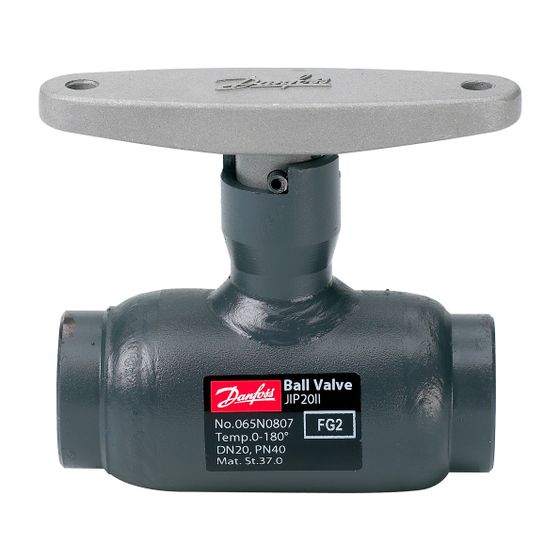 Danfoss Kugelhahn JIP-II 140.11, DN 15, Kvs 11m3/h, PN 40, Anschlüsse Innengewinde, 065N0802