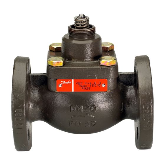Danfoss Durchgangsventil VB2, DN 20, Kvs 6,3m3/h, PN 25, mit Flansch, Sphäroguss GGG-40.3, 065B2057