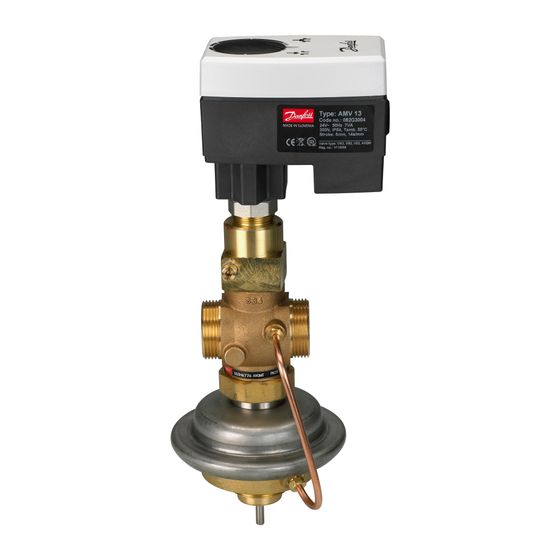 Danfoss Stellantrieb AMV 13 3-Punkt, 300N, 14s/mm, 130 Grad C, IP54, 24V, 082G3004