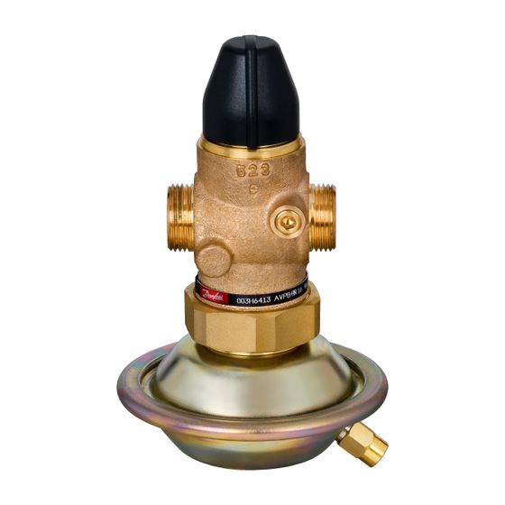 Danfoss Differenzdruckregler und Volumenstrombegrenzer AVPB-F, DN 15, Kvs 4,0m3/h, 0,2 bar, PN 16, G 3/4