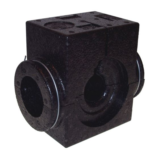Danfoss EPP-Isolierschale für USV-I/M, DN 50, bis 120 Grad C, Schwarz, 003L8138