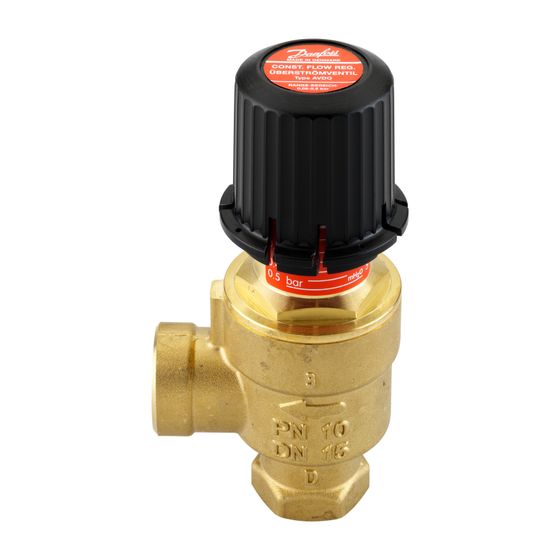 Danfoss Überströmventil AVDO, DN 15, Rp 1/2