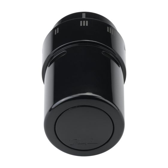 Danfoss Design-Fühlerelement RAX eingebauter Fühler, Tiefschwarz, 013G6075