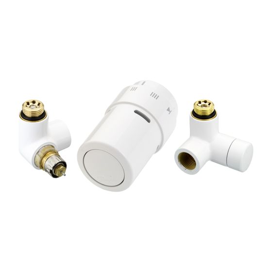 Danfoss Design-Ventilprogramm X-tra Design Set Weiß, Ventilgehäuse RA-URX links, 013G4008