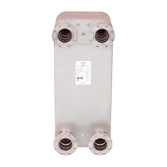 Danfoss Plattenwärmeübertrager MicroPlate XB66H-1, 120 Platten, DN 65, 25 bar, kupfergelötet, 004B1995