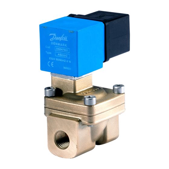 Danfoss Magnetspule AS230CS, mit DIN-Steckzungen, 230V, 042N7601