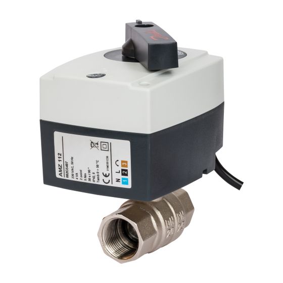 Danfoss motorischer Kugelhahn AMZ112, 2-Wege, DN 15, 24V AC, Auf/Zu, 2-Punkt