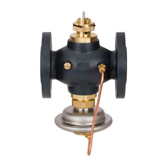 Danfoss Volumenstromregler AVQM mit integriertem Stellventil, DN 32, Kvs 12,5m3/h, PN 25, mit Flansch, Sphäroguss GGG-40.3