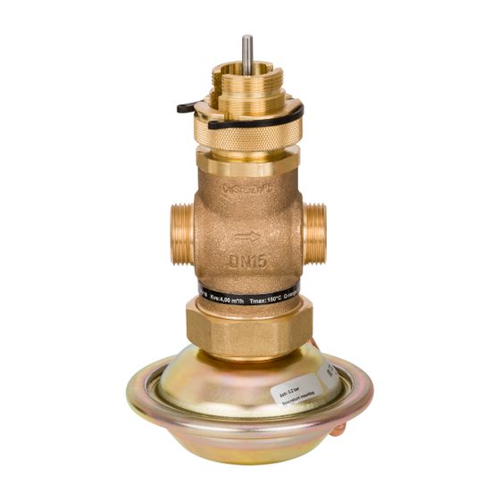 Danfoss Volumenstromregler AVQM mit Stellventil, DN 15, Kvs 4,0m3/h, PN 16, G 3/4