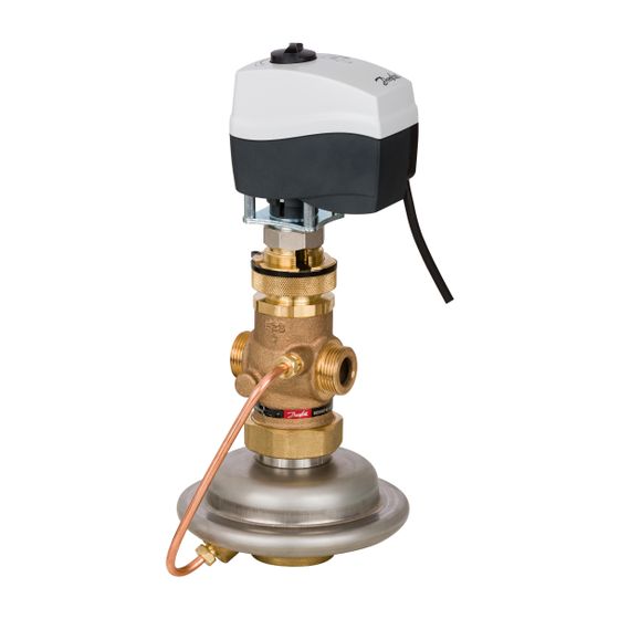 Danfoss Volumenstromregler AVQM mit integriertem Stellventil, DN 15, Kvs 2,5m3/h, PN 25, G 3/4