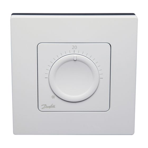 Danfoss Raumthermostat Icon mit Einstellrad, Aufputz, 088U1005