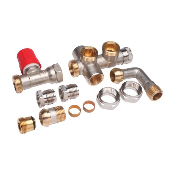 Danfoss Steigrohrventil für 2-Rohranlagen Set RA-KW, Heizkörper R 1/2
