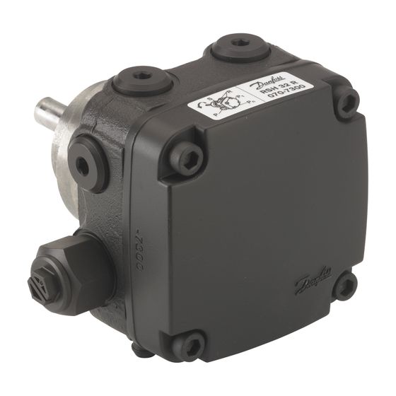 Danfoss Ölbrennerpumpe RSA 28 kurz, Drehrichtung links, 66l/h, 070L5370